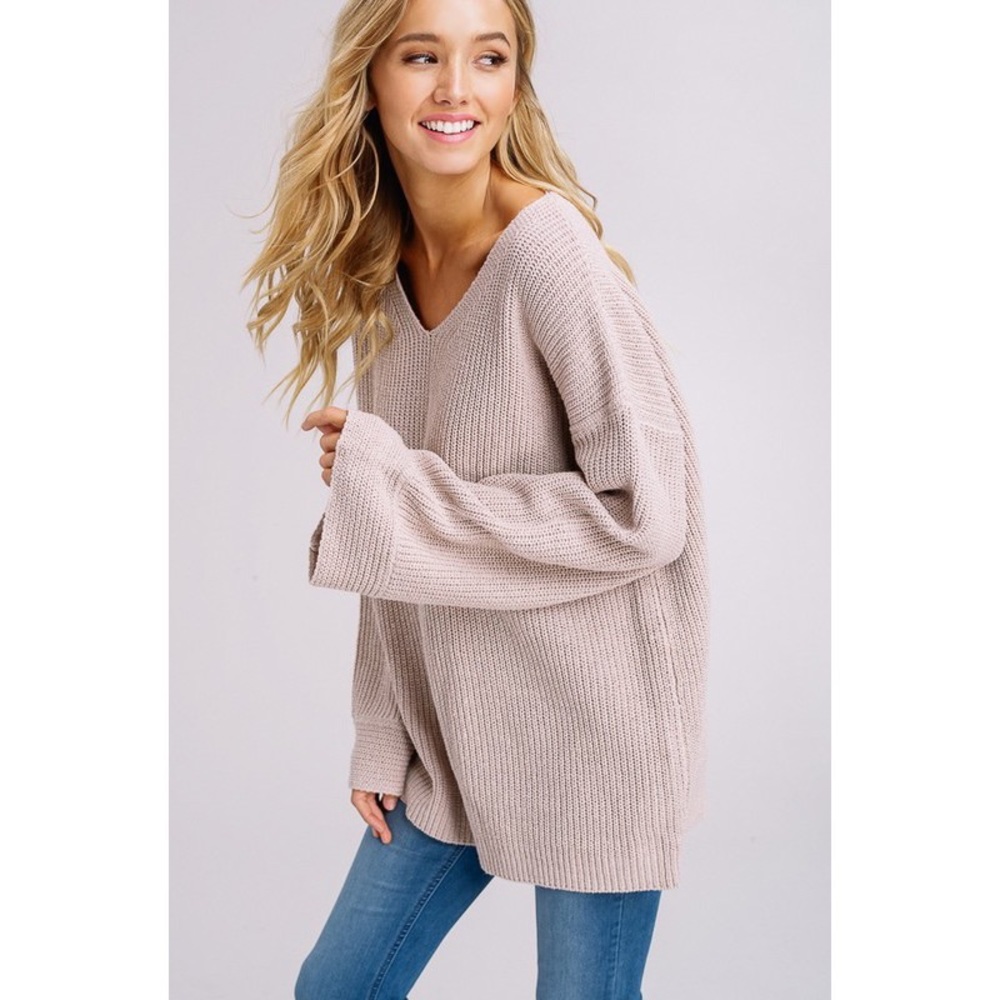 Sold out ❄️Mocha Gray Sweater 🍂🌿 - Picture 2 of 4